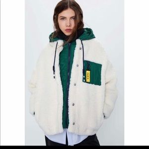 Zara faux shearling jacket